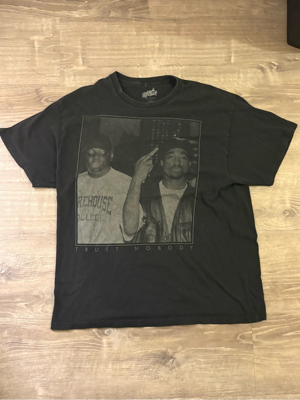 Tupac biggie Black Graphic Men’s Short Sleeve Tee - Trust Nobody